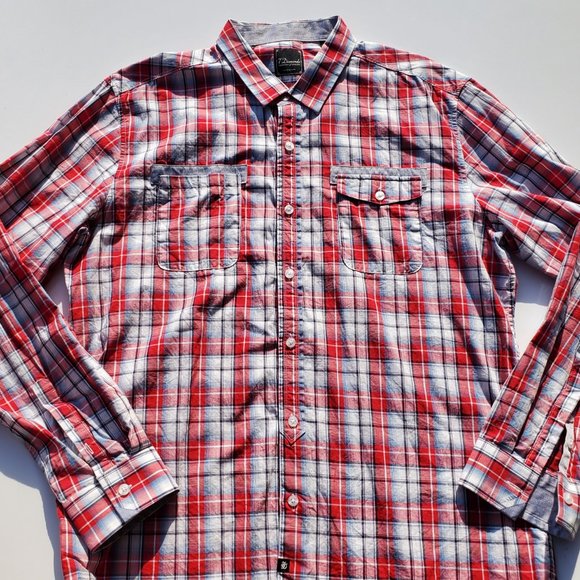 7 Diamonds XL Plaid Long Sleeve Button Down - Picture 4 of 8